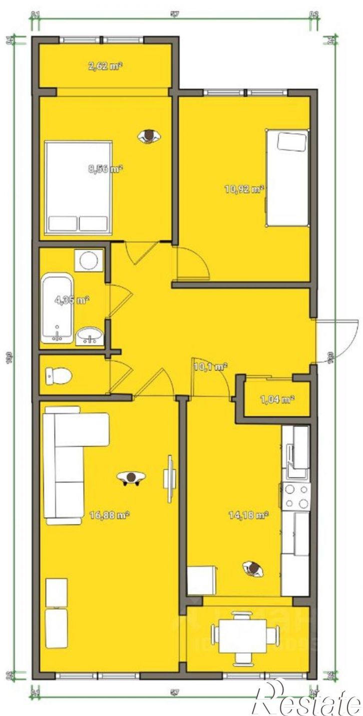 3-комн квартира ул Сун Ят-Сена, 61 2,  д. 61 2,  к. 2