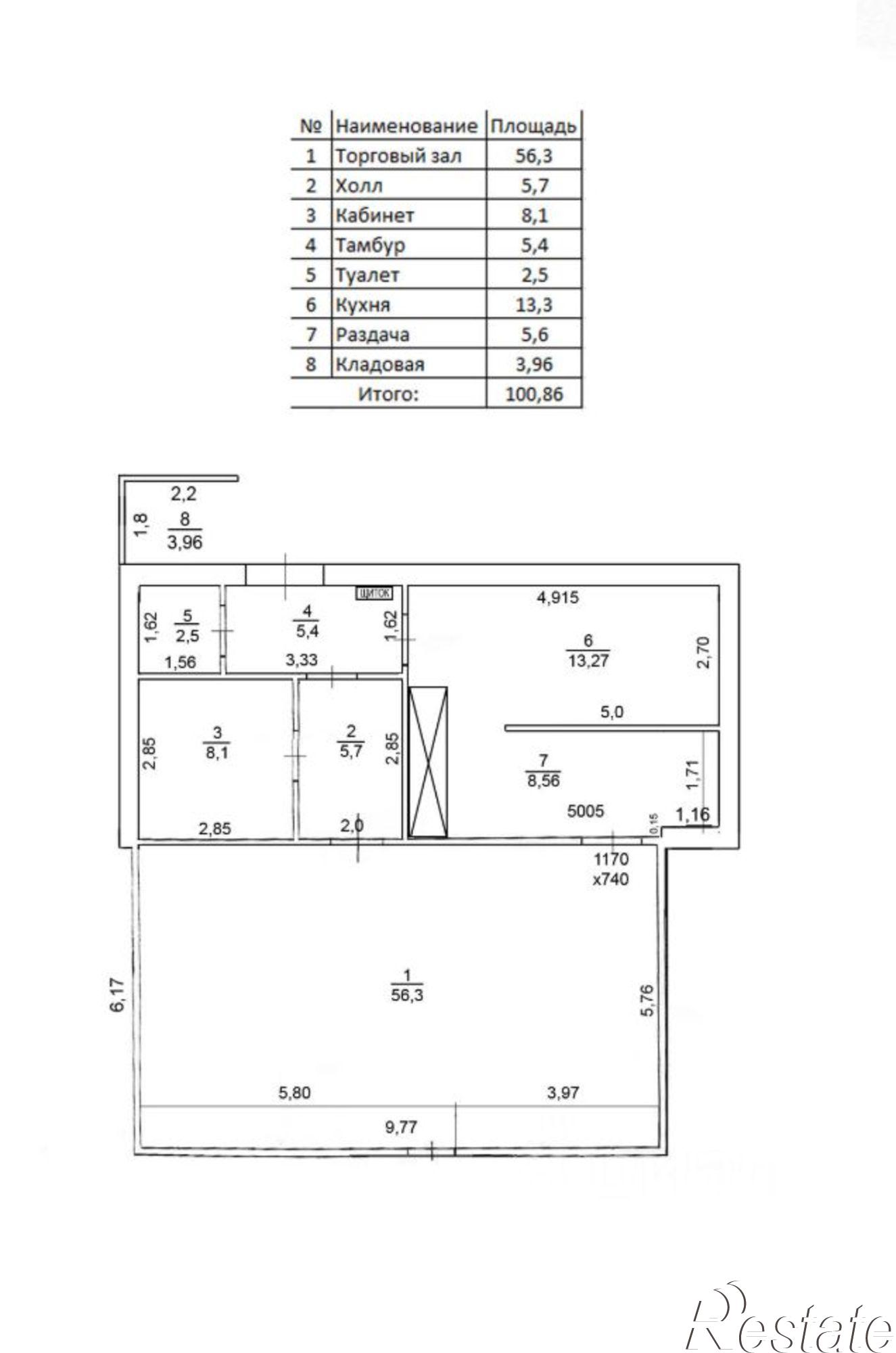 Купить помещение свободного назначения за 5 198 100 рублей на Красноармейская улица, 50А