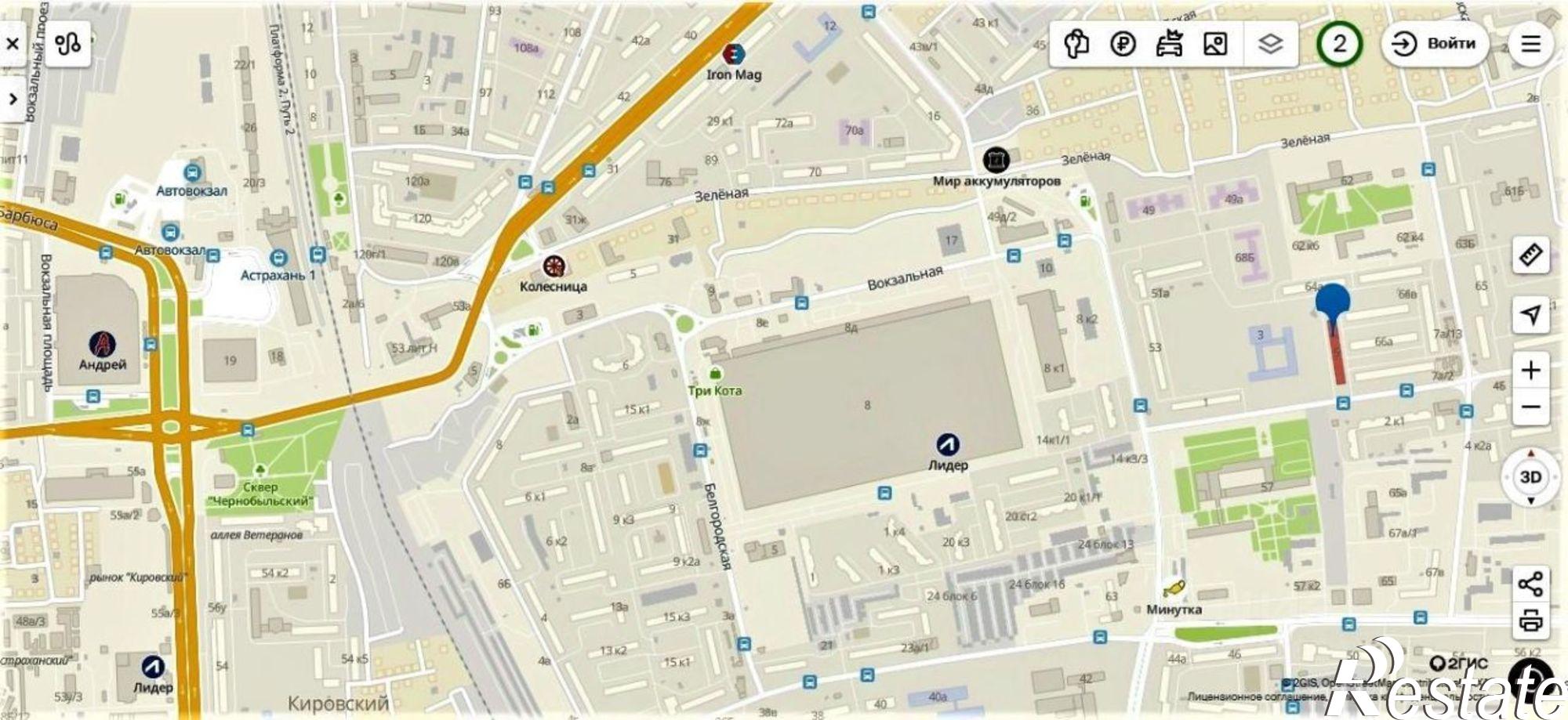 Купить комнату за 750 000 рублей на улица Сун-Ят-Сена, 64Б