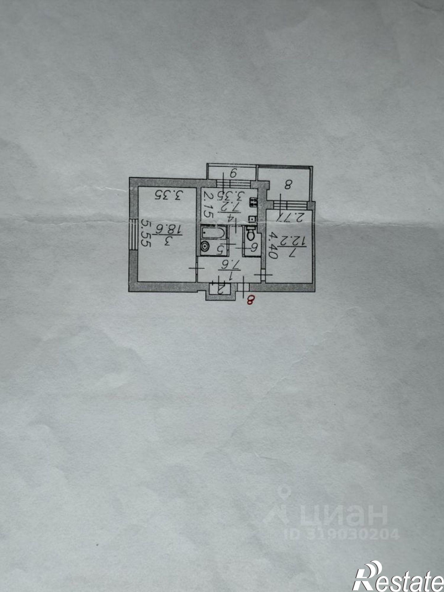 Купить квартиру за 3 300 000 рублей на Мелиоративная улица, 6