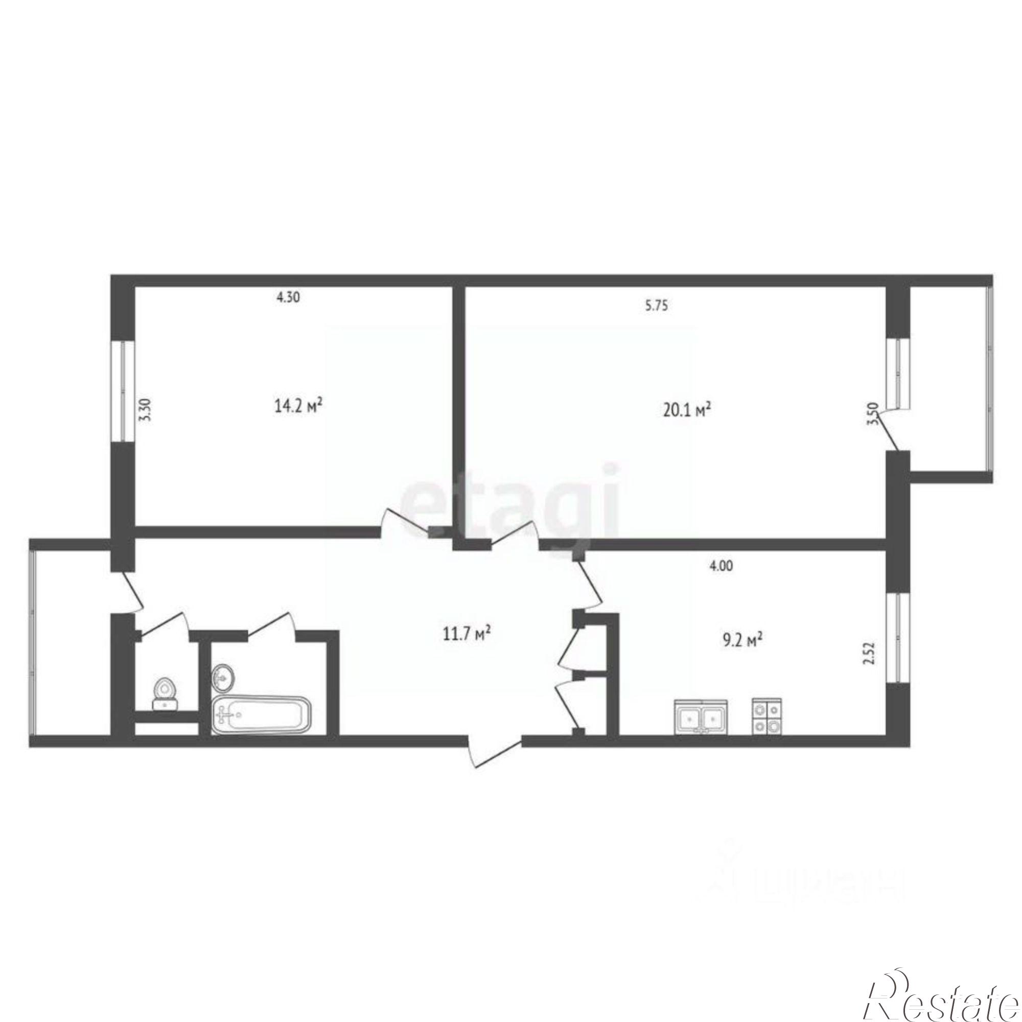 Купить квартиру за 5 000 000 рублей на улица Адмирала Нахимова, 95