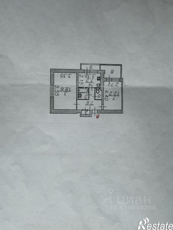2-комн квартира Мелиоративная улица, 6,  д. 6