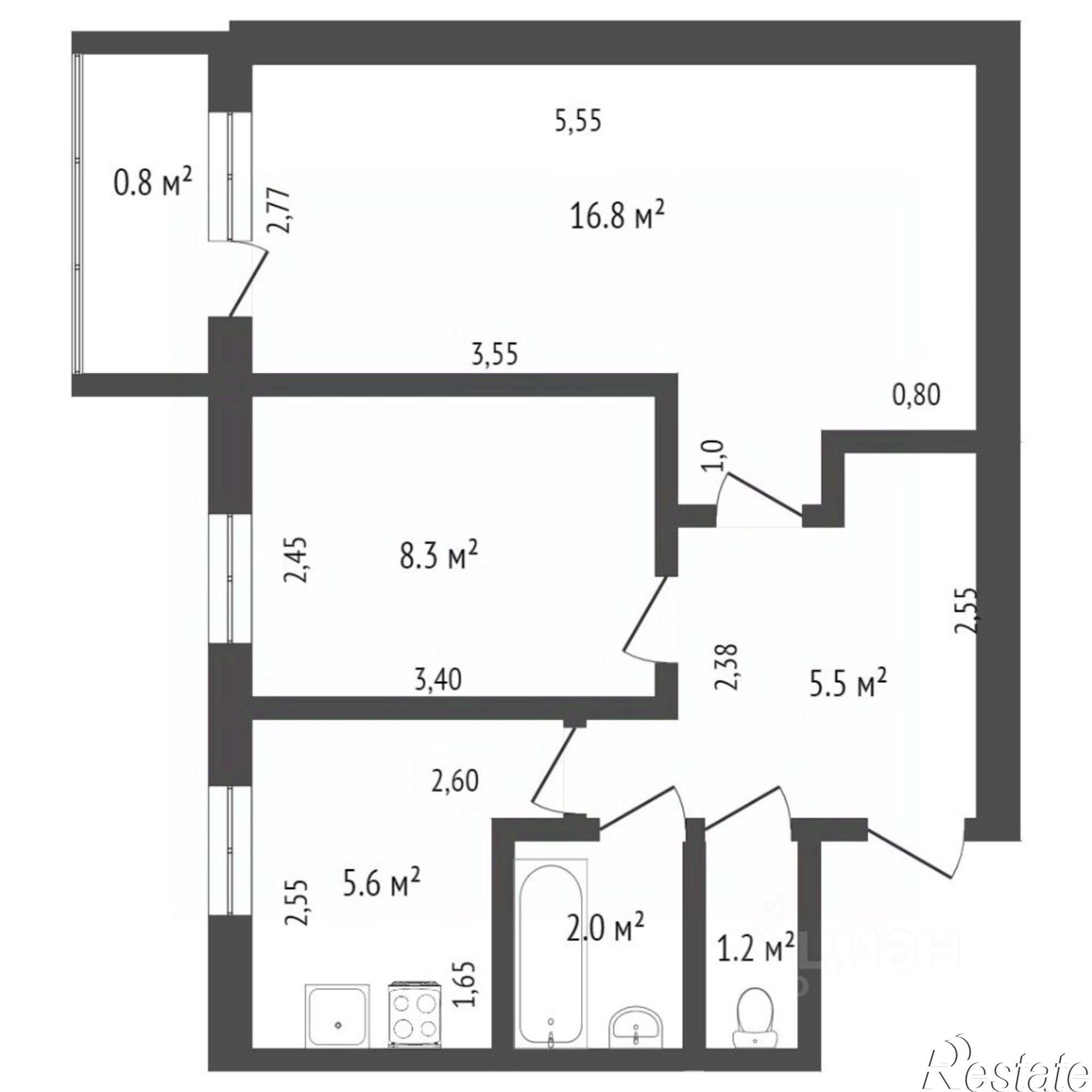 Купить квартиру за 3 400 000 рублей на улица Софьи Перовской, 77 к1