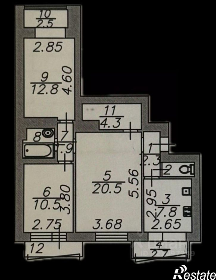 3-комн квартира Боевая улица, 45/8,  д. 45/8