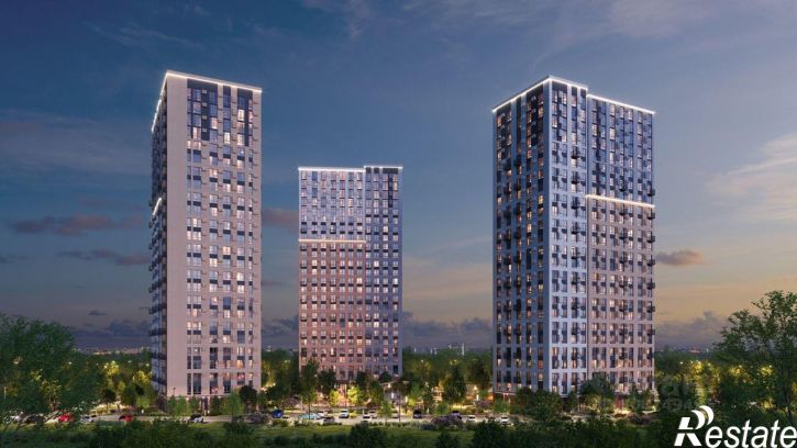 1-комн квартира в новом доме улица Космонавтов, 18/1 стр,  д. 18/1 стр