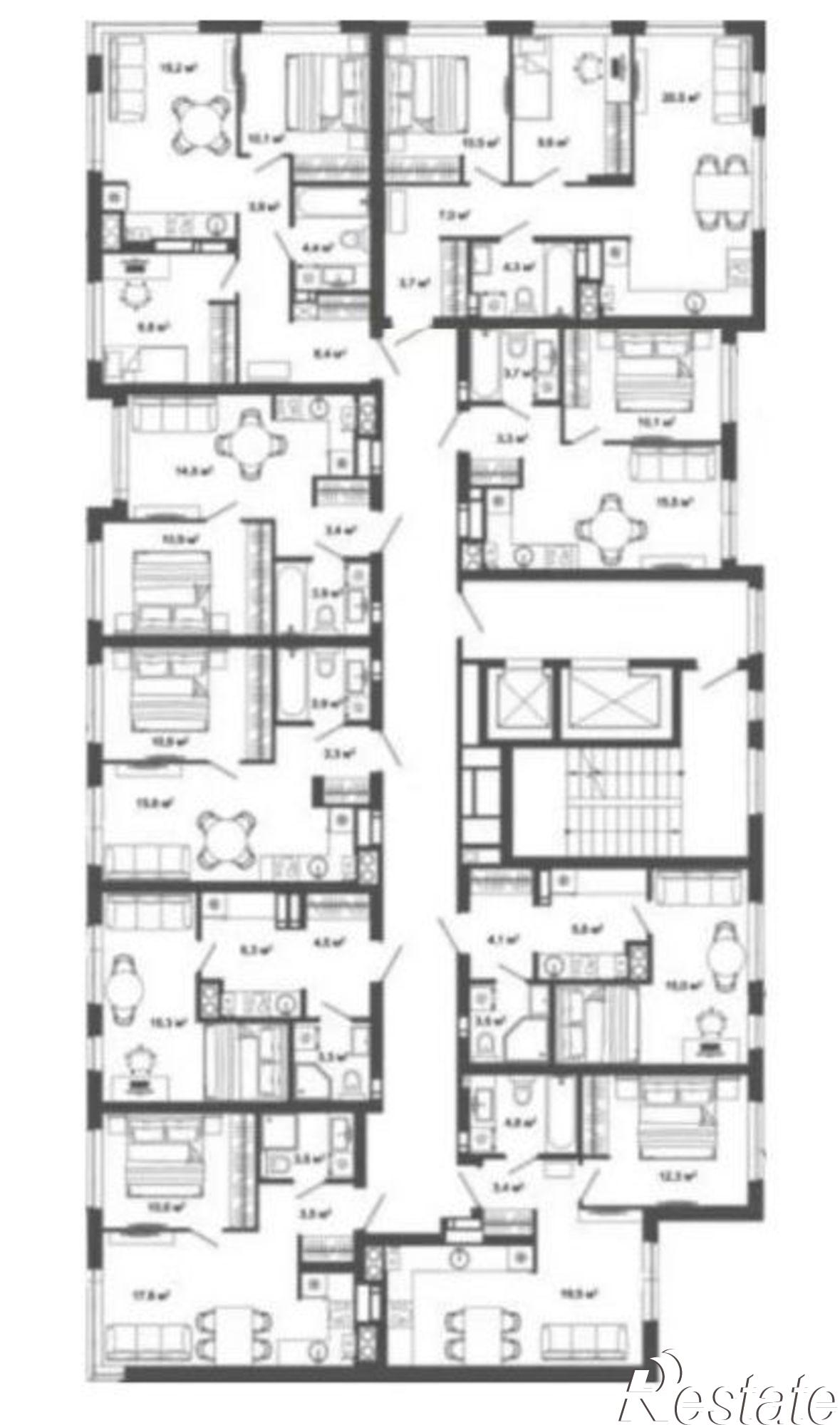 Купить квартиру за 8 080 000 рублей на улица Латышева, 12