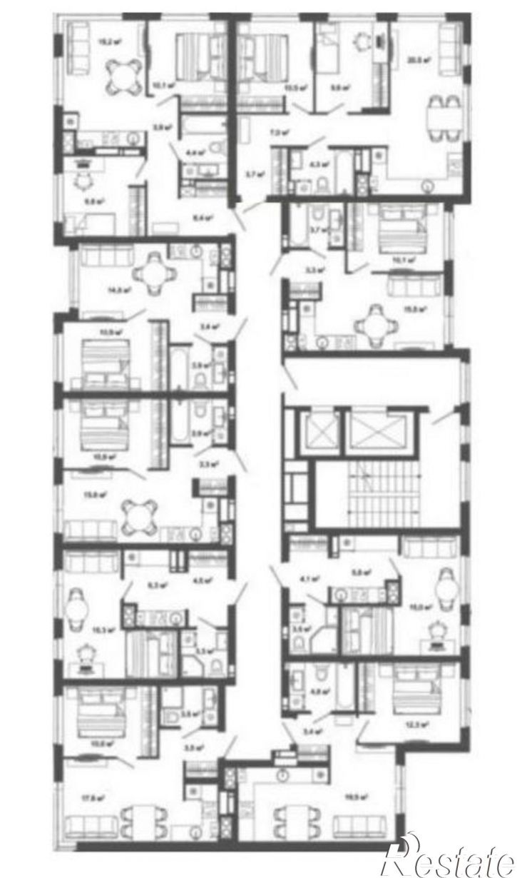 2-комн квартира в новом доме улица Латышева, 12,  д. 12