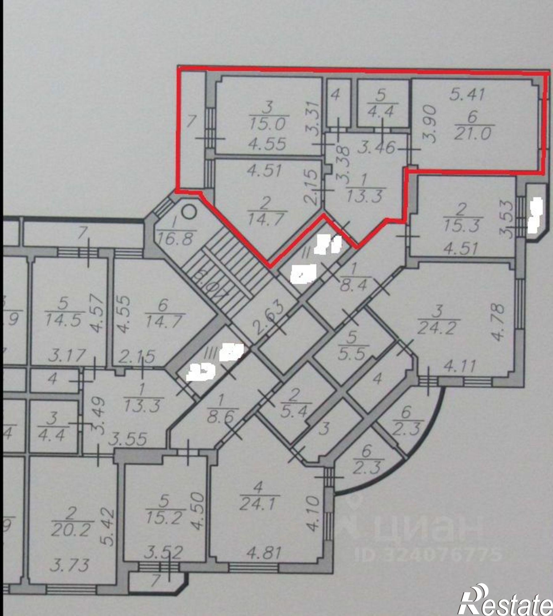 Купить квартиру за 10 300 000 рублей на ул Марфинская, 15