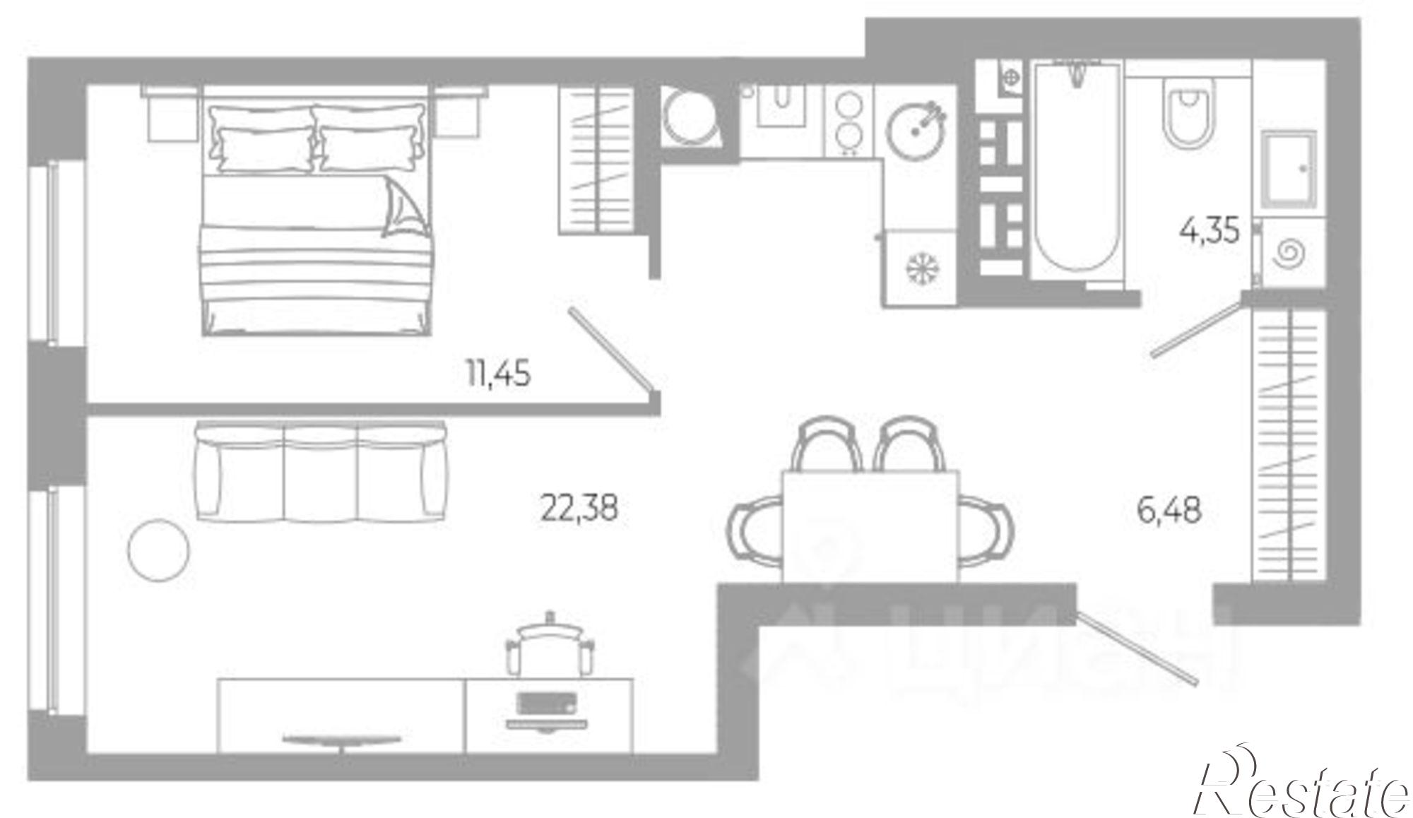 Купить квартиру за 6 610 000 рублей на ул Боевая, 126 4