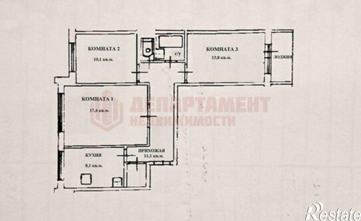 3-комн квартира ул Куликова, 42 1,  д. 42 1,  к. 1