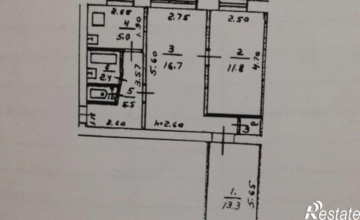 3-комн квартира ул Генерала Епишева, 55/48,  д. 55/48