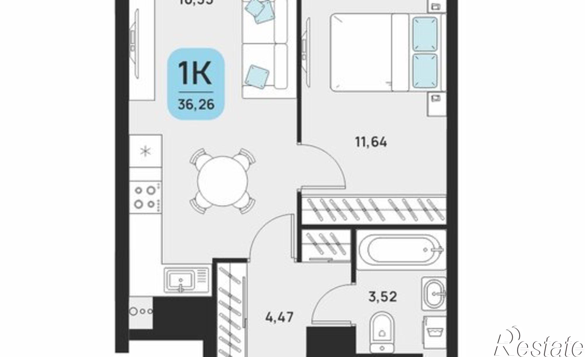 Купить квартиру за 8 510 000 рублей на ул Набережная реки Царева, 115/1