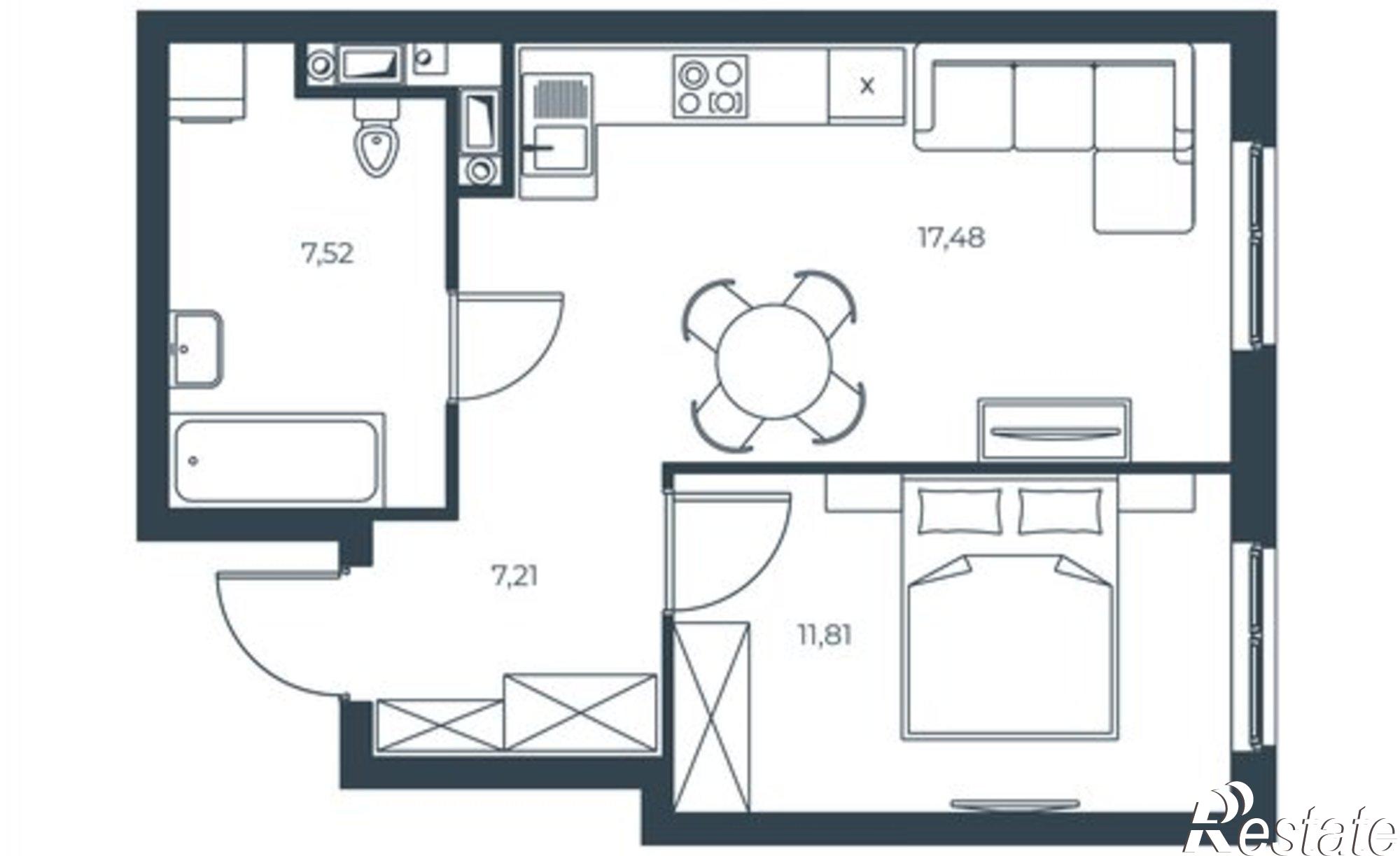 Купить квартиру за 6 920 000 рублей на Бакинская улица, 65