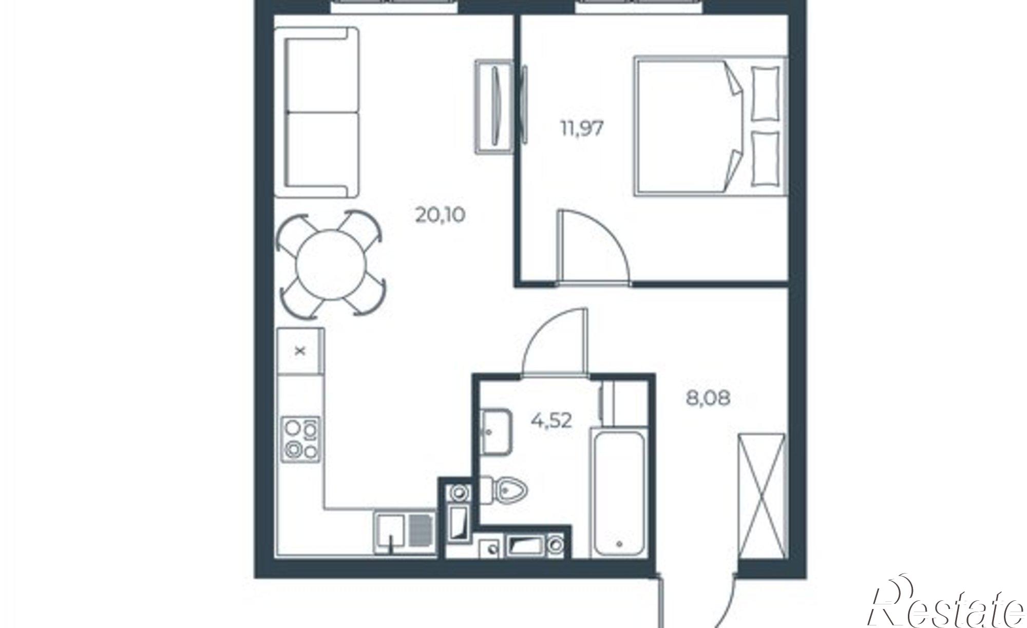 Купить квартиру за 7 170 000 рублей на Бакинская улица, 65