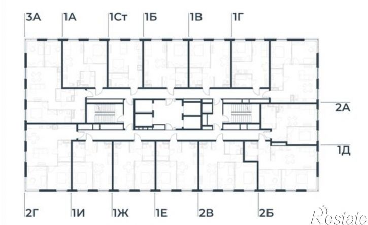2-комн квартира в новом доме Астрахань, Бакинская улица, 65