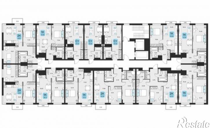 1-комн квартира в новом доме ул Набережная реки Царева, 115/1,  д. 115/1