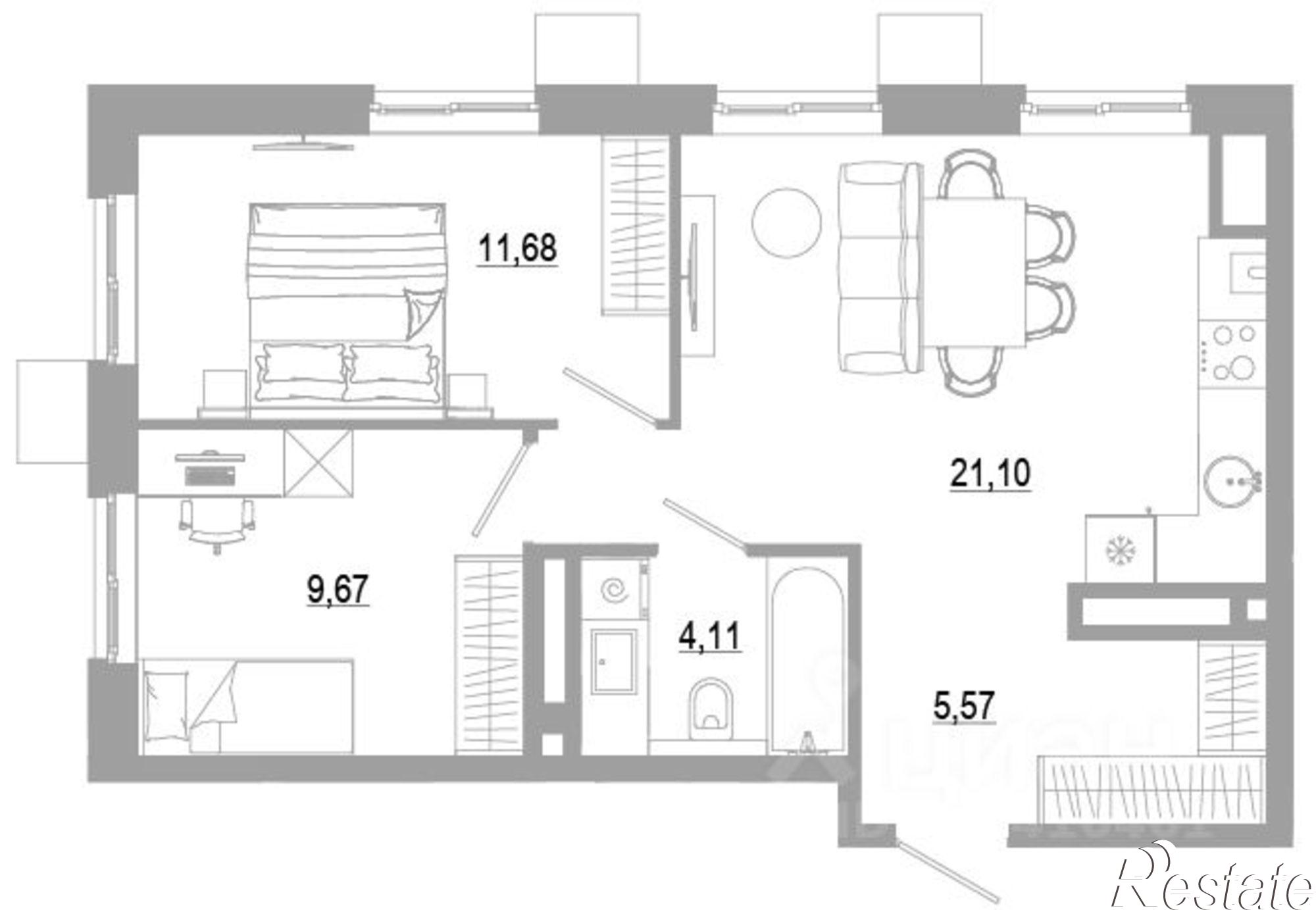 Купить квартиру за 6 330 000 рублей на Энергетическая улица