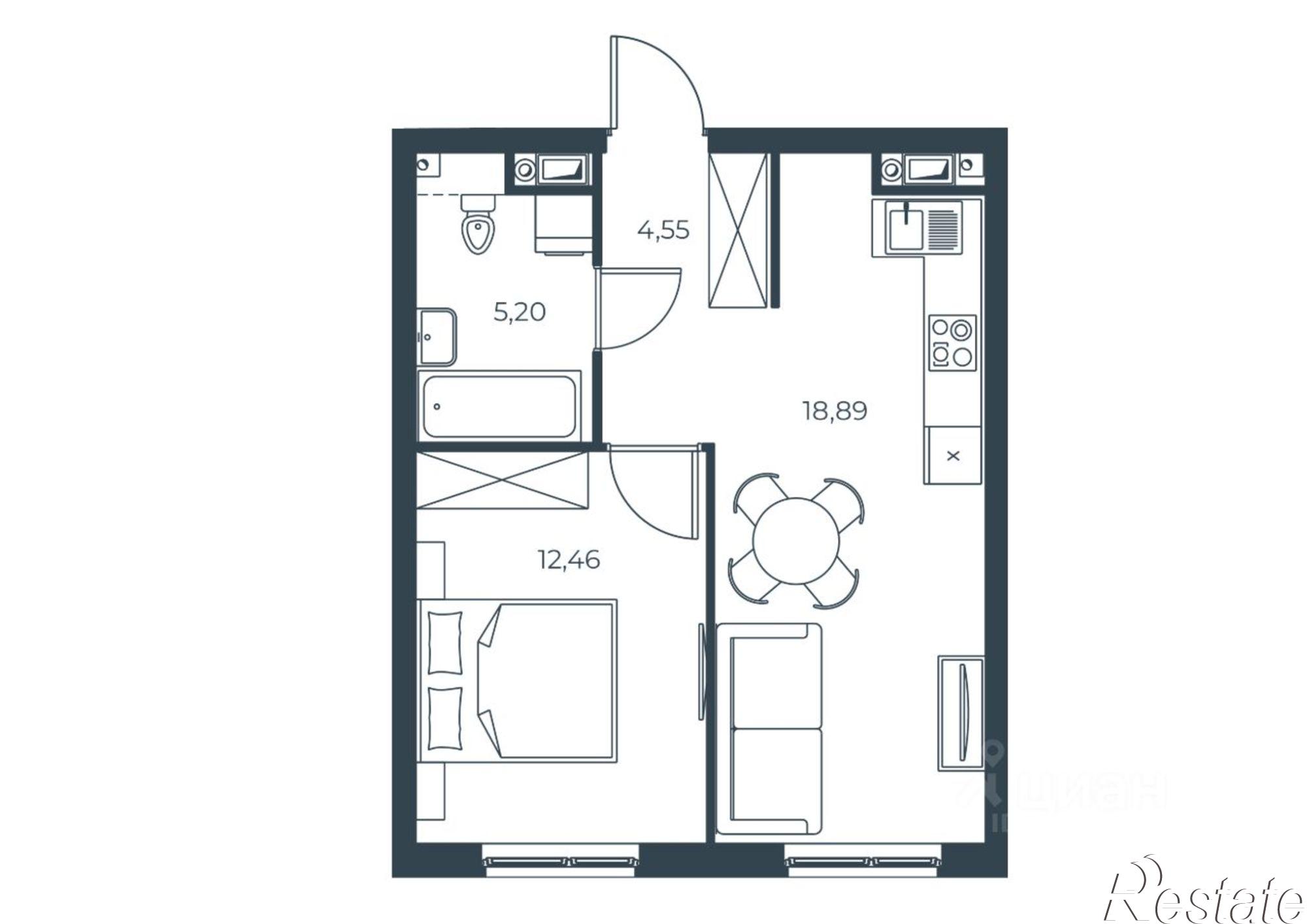 Купить квартиру за 6 460 000 рублей на ул Тамбовская, 14