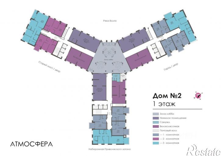 2-комн квартира в новом доме улица Бехтерева, 2Б,  д. 2Б