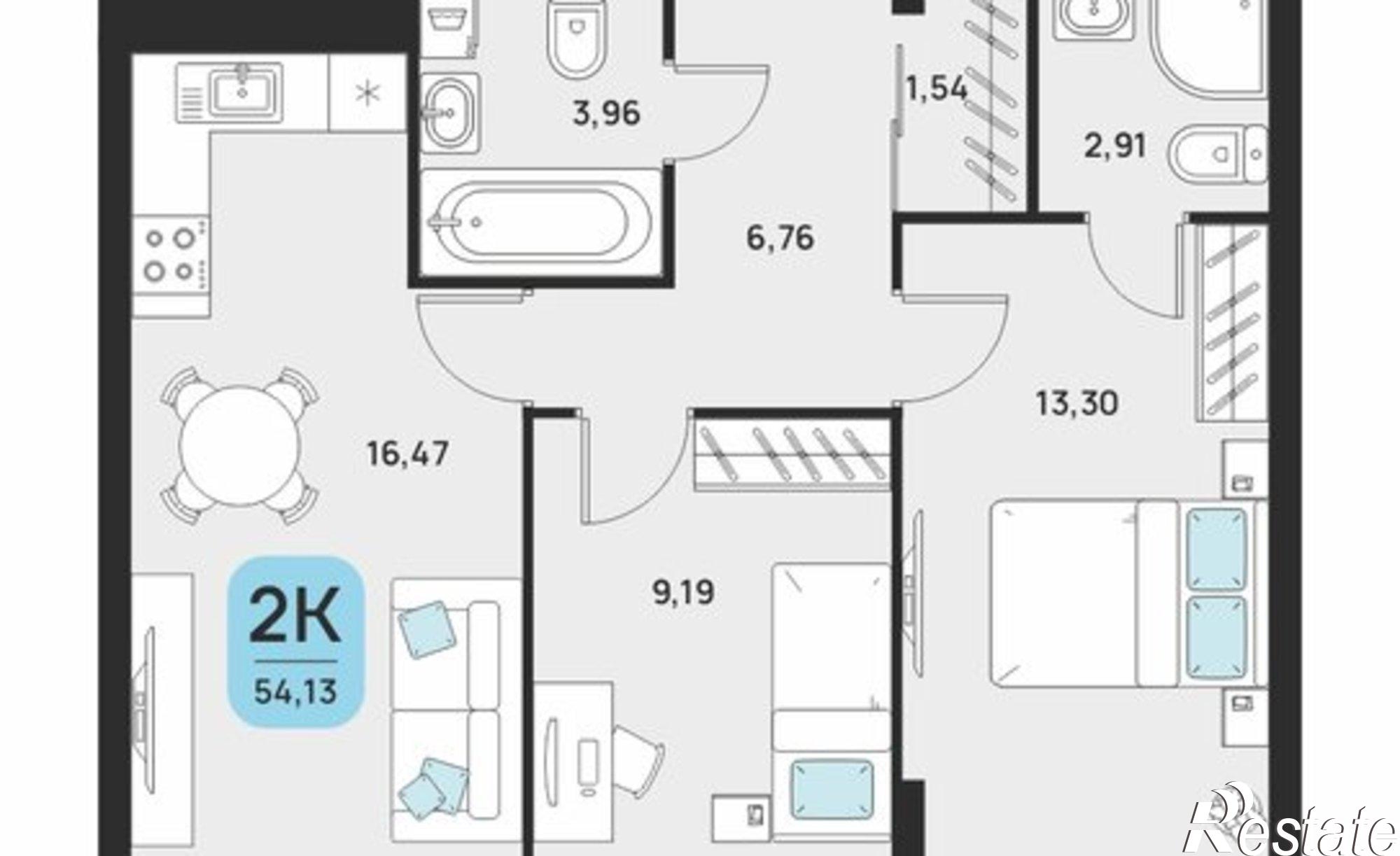 Купить квартиру за 9 990 000 рублей на ул Набережная реки Царева, 115/1