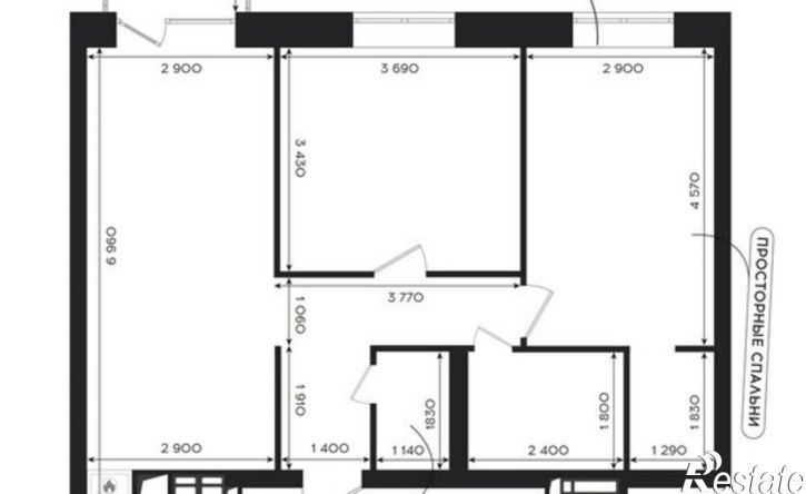 2-комн квартира в новом доме улица Савушкина, 6И,  д. 6И