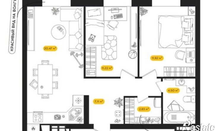 2-комн квартира в новом доме ул Савушкина, 6 10,  д. 6 10,  к. 10