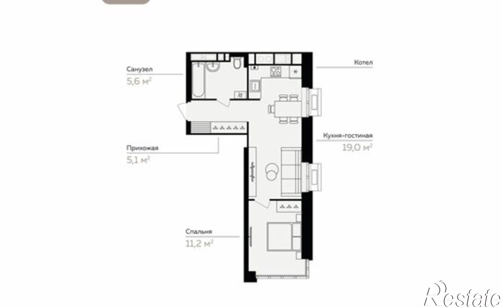 Купить квартиру за 6 544 000 рублей на Линейный пер, 8