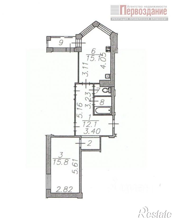3-комн квартира Грановский пер, 71/3,  д. 71/3