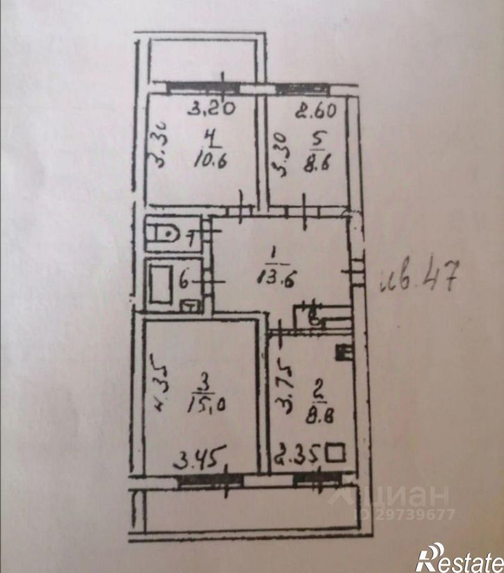 3-комн квартира улица Косиора, 16 к1,  д. 16 к1