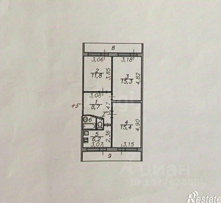 3-комн квартира ул Магистральная, 34 1,  д. 34 1,  к. 1