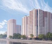 2-комн, 64 кв м, этаж 5/19 Социалистическая улица, 1
