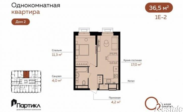 1-комн квартира в новом доме Линейный пер, 8,  д. 8
