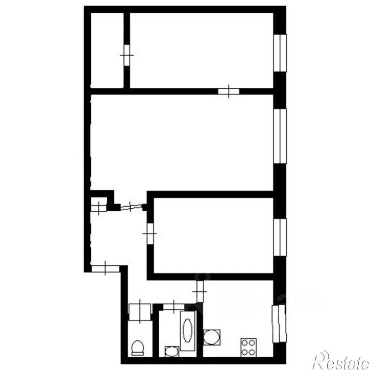 3-комн квартира ул Татищева, 10,  д. 10