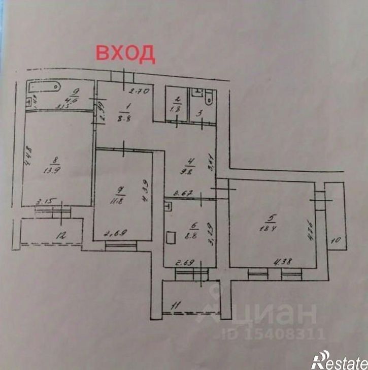 3-комн квартира ул Кубанская, 17 2,  д. 17 2,  к. 2