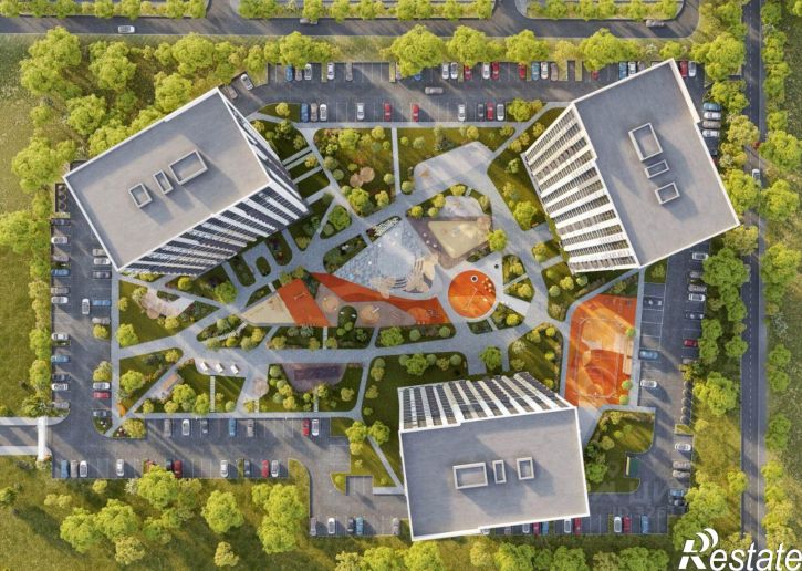 2-комн квартира в новом доме улица Космонавтов, 18/1 стр,  д. 18/1 стр