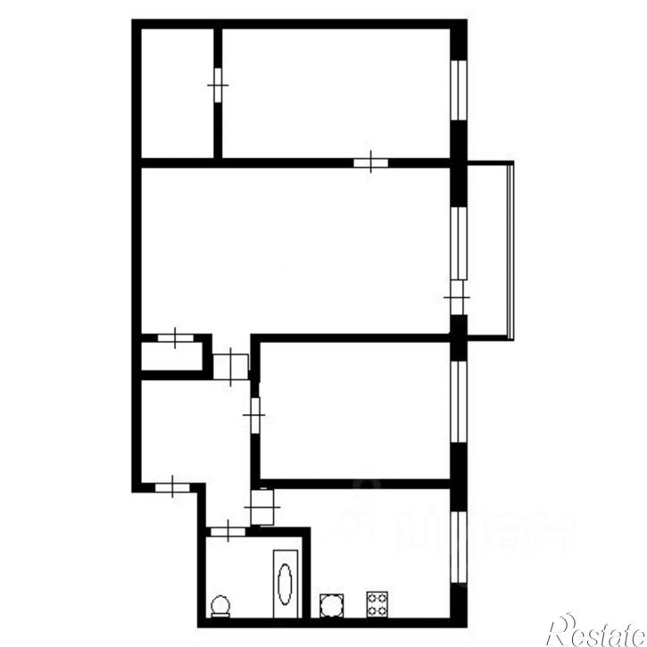 3-комн квартира ул Савушкина, 33 2,  д. 33 2,  к. 2