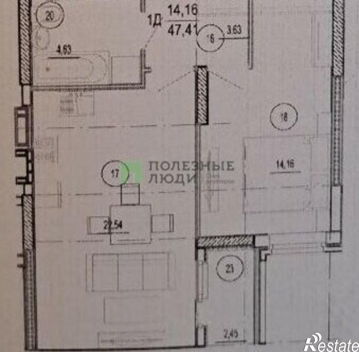 1-комн квартира 1-й Таманский пер, 27А,  д. 27А