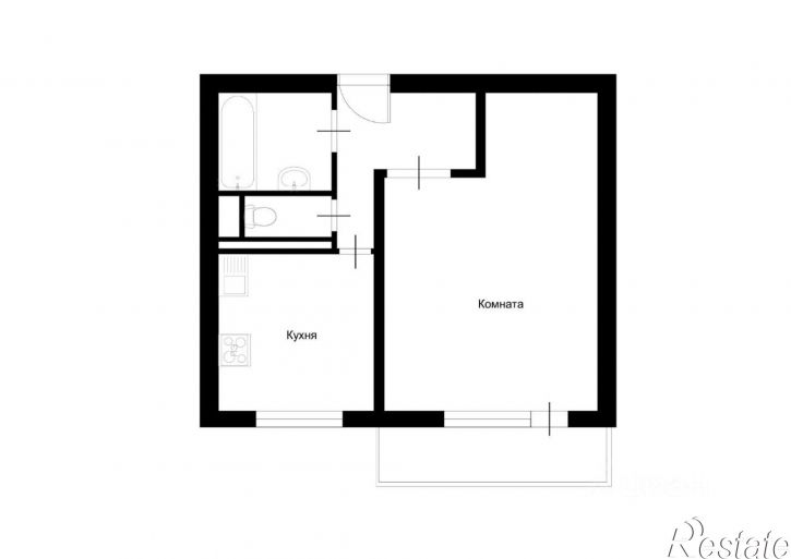 1-комн квартира ул Джона Рида, 39,  д. 39