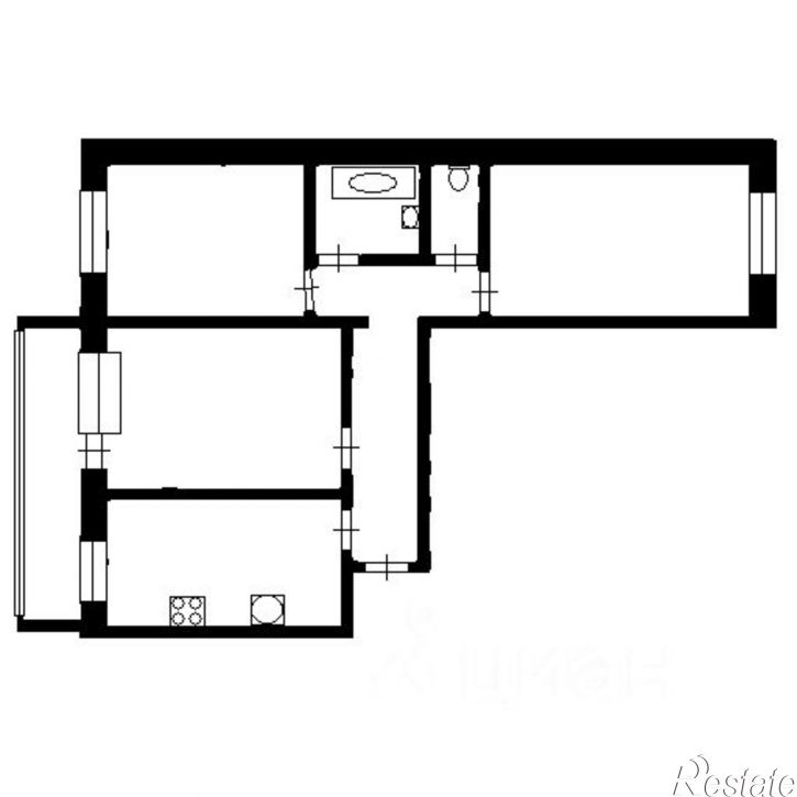 3-комн квартира ул Софьи Перовской, 81,  д. 81