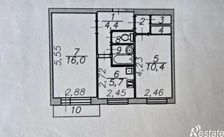2-комн квартира ул Татищева, 11А,  д. 11А