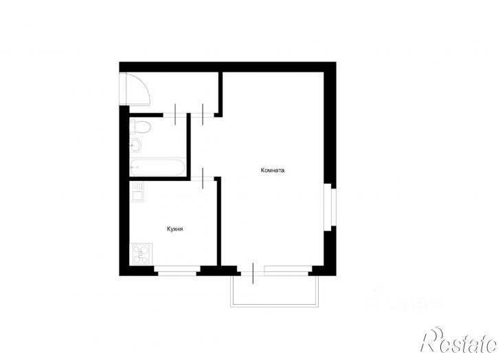 1-комн квартира улица Савушкина, 25 к2,  д. 25 к2