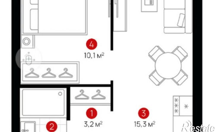 1-комн квартира ул Бехтерева, 8,  д. 8