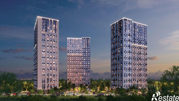 2-комн квартира в новом доме улица Космонавтов, 18/1 стр,  д. 18/1 стр