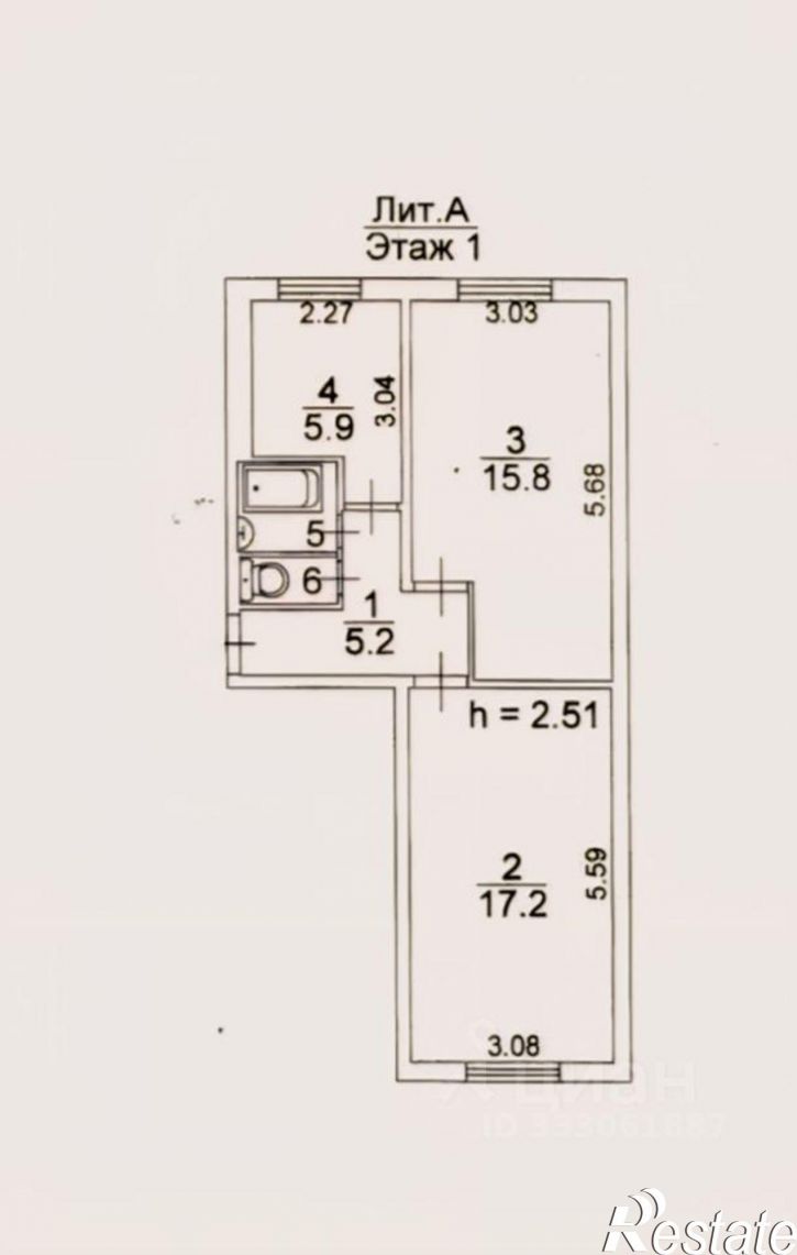2-комн квартира улица Николая Островского, 132,  д. 132