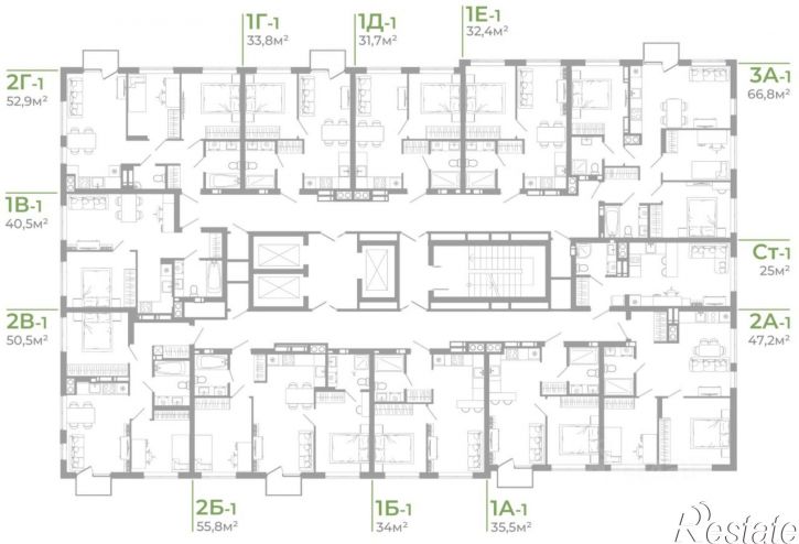 2-комн квартира в новом доме ул Космонавтов, 18 3,  д. 18 3,  к. 3