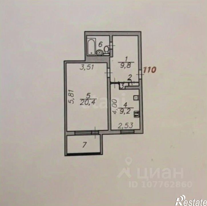 1-комн квартира ул 4-я Черниговская, 20,  д. 20