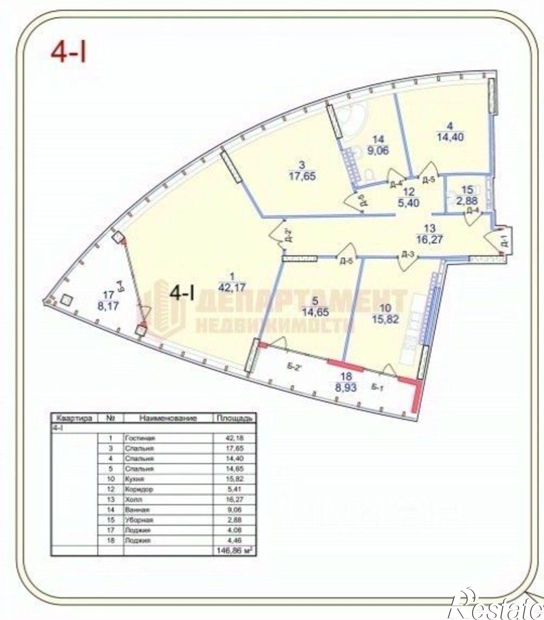 Купить квартиру за 22 794 000 рублей на ул Бабефа, 8Д/2Д