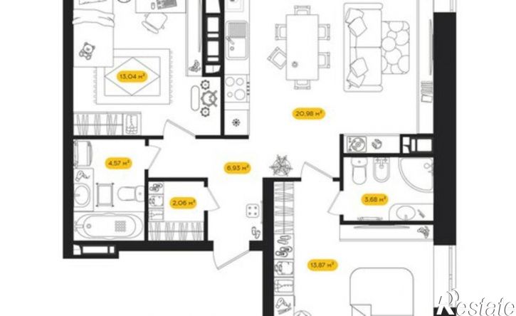 2-комн квартира в новом доме ул Савушкина, 6 10,  д. 6 10,  к. 10