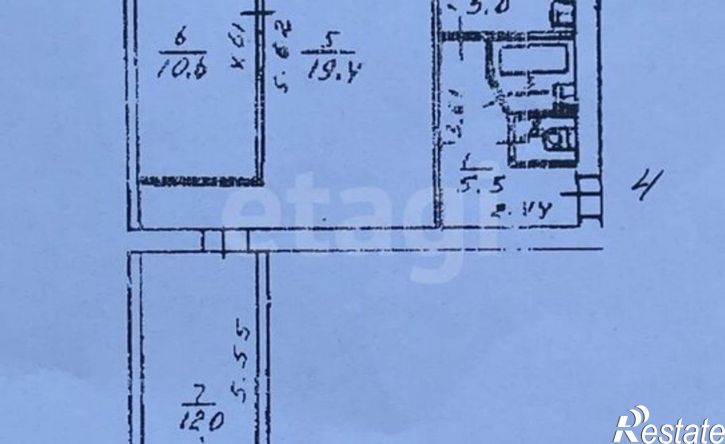 3-комн квартира улица Рождественского, 9,  д. 9