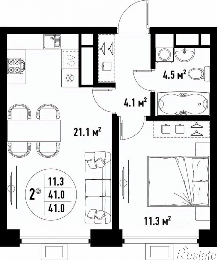2-комн квартира в новом доме улица Трофимова, 85,  д. 85